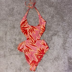 Aerie size small cut out + backless bathing suit